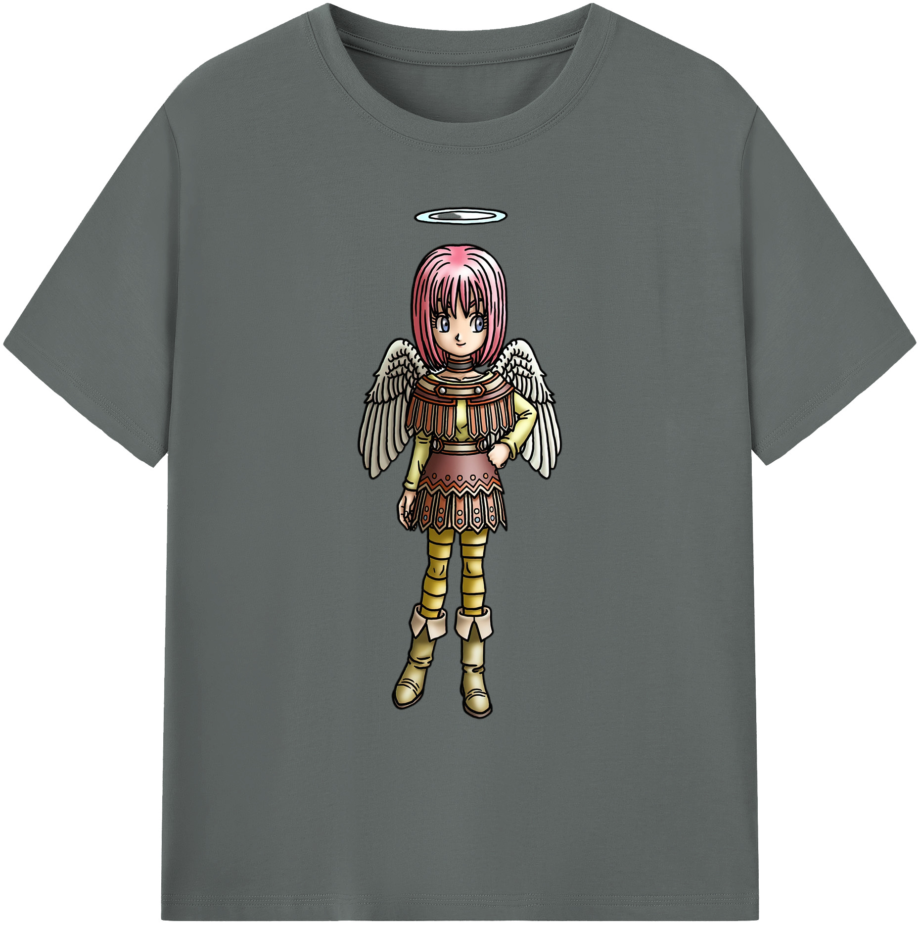 （画像用） ドラゴンクエスト Doragon Kuesuto Dragon Quest 綿100％ メンズ半袖Tシャツ｜肌触りやわらか＆通気性